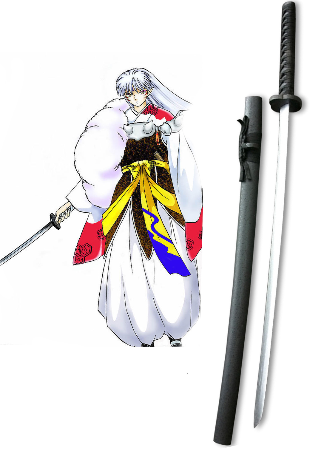 InuYasha Sesshomaru Tenseiga Cosplay Wooden Weapons